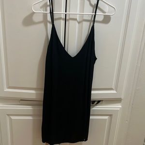 Reformation black slip dress size S